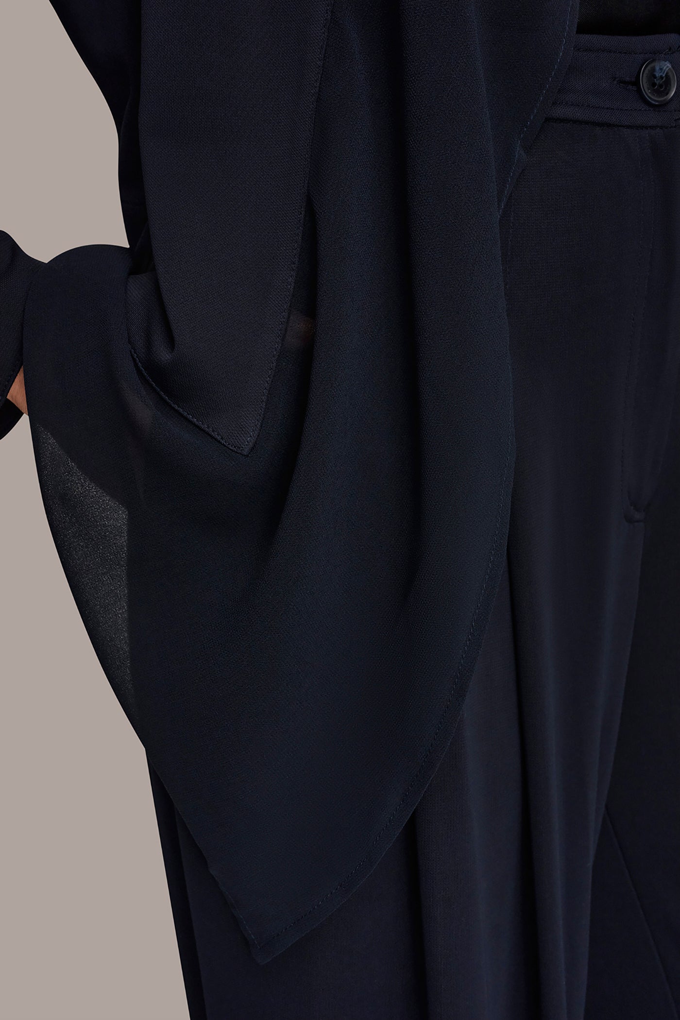 Donna Karan | RUFFLE-FRONT JACKET