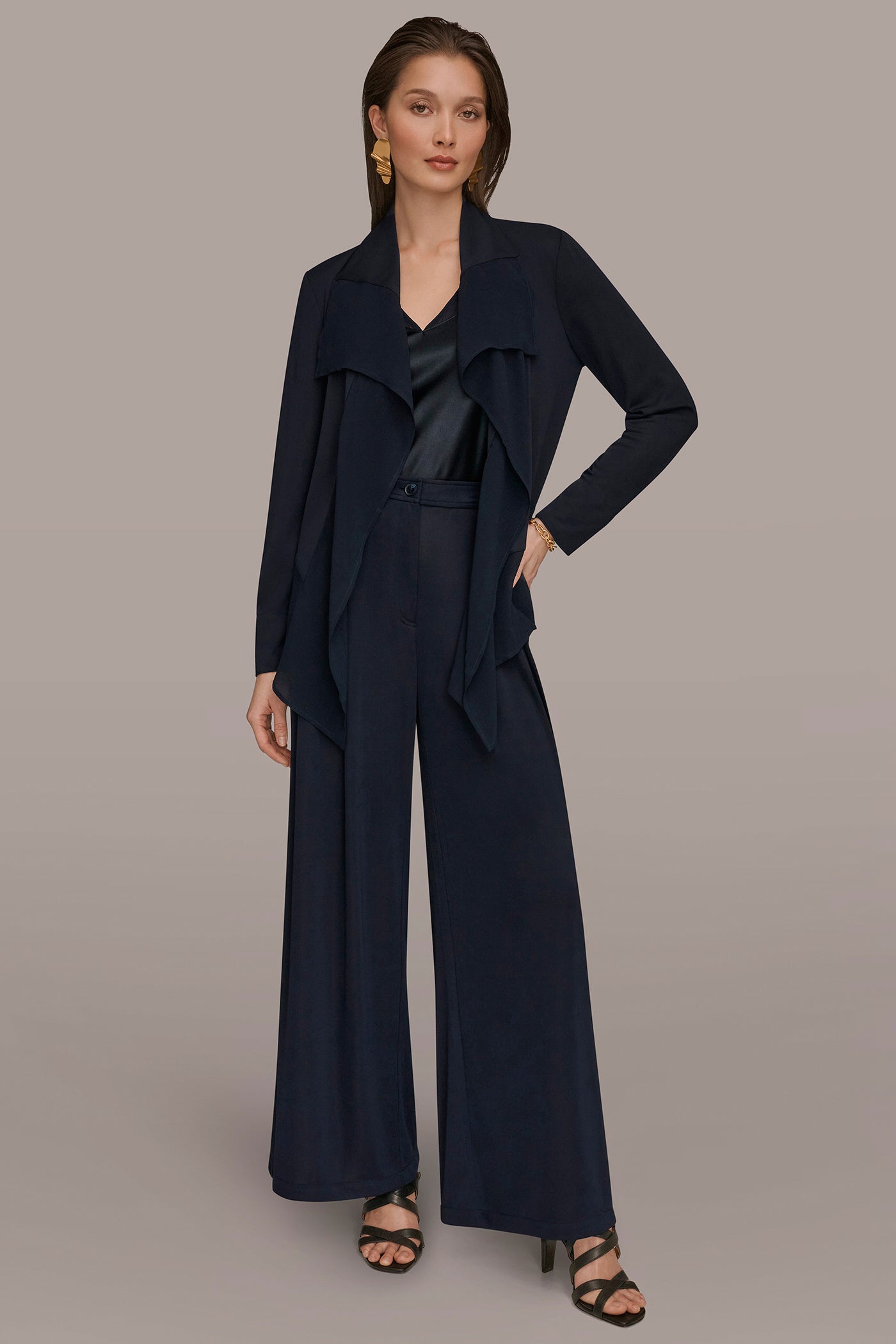 Donna Karan | RUFFLE-FRONT JACKET