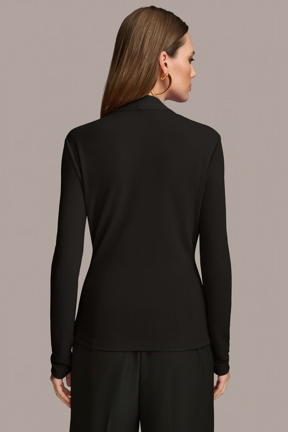 Donna Karan | FAUX WRAP WITH HARDWARE TOP