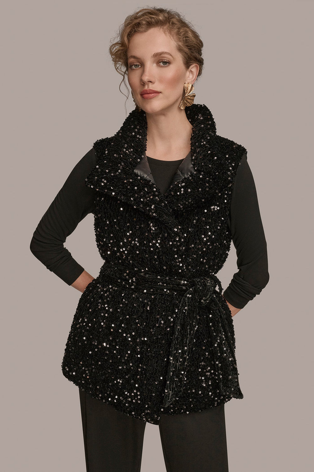 Donna Karan | SEQUIN VEST