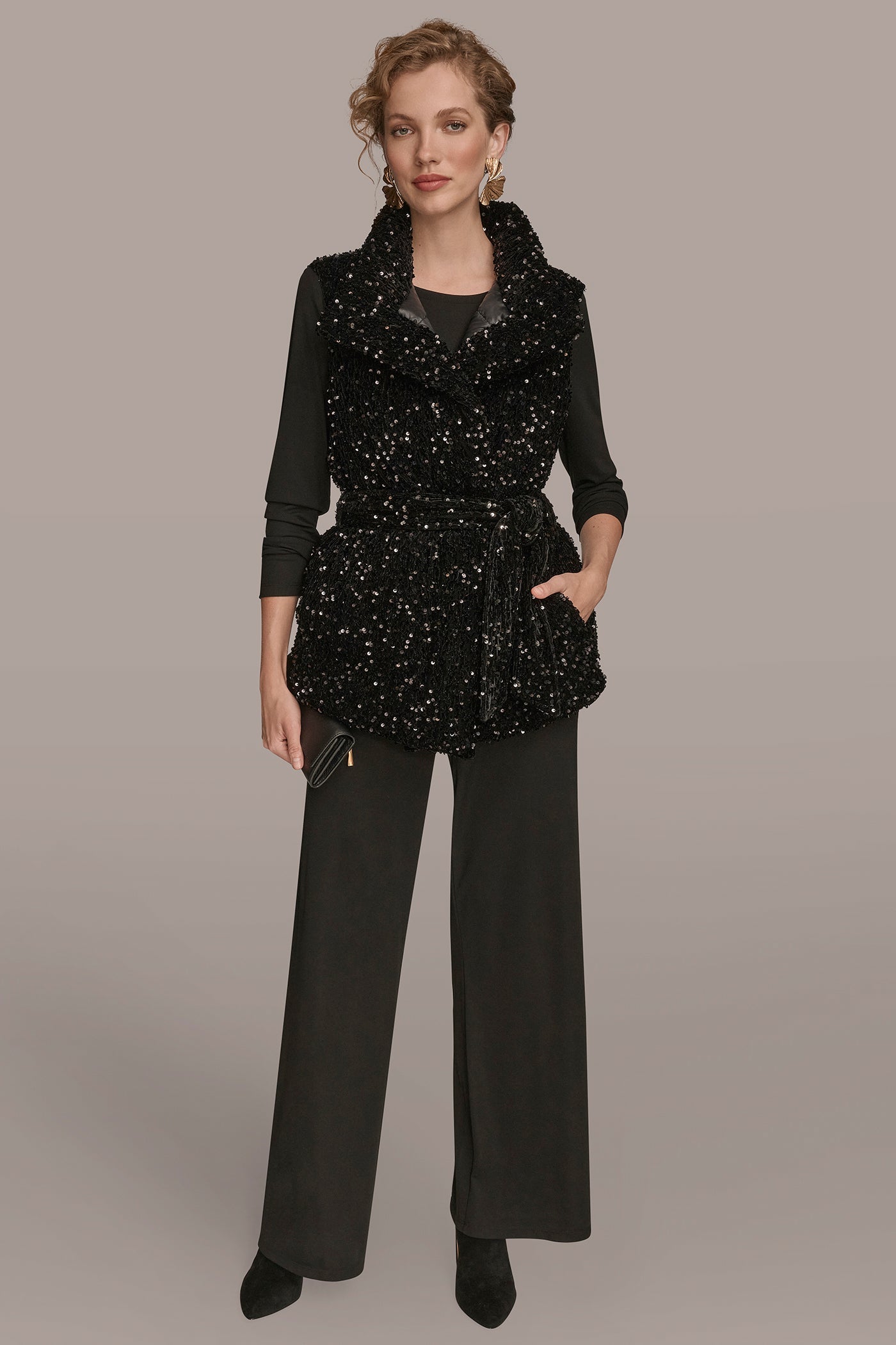 Donna Karan | SEQUIN VEST