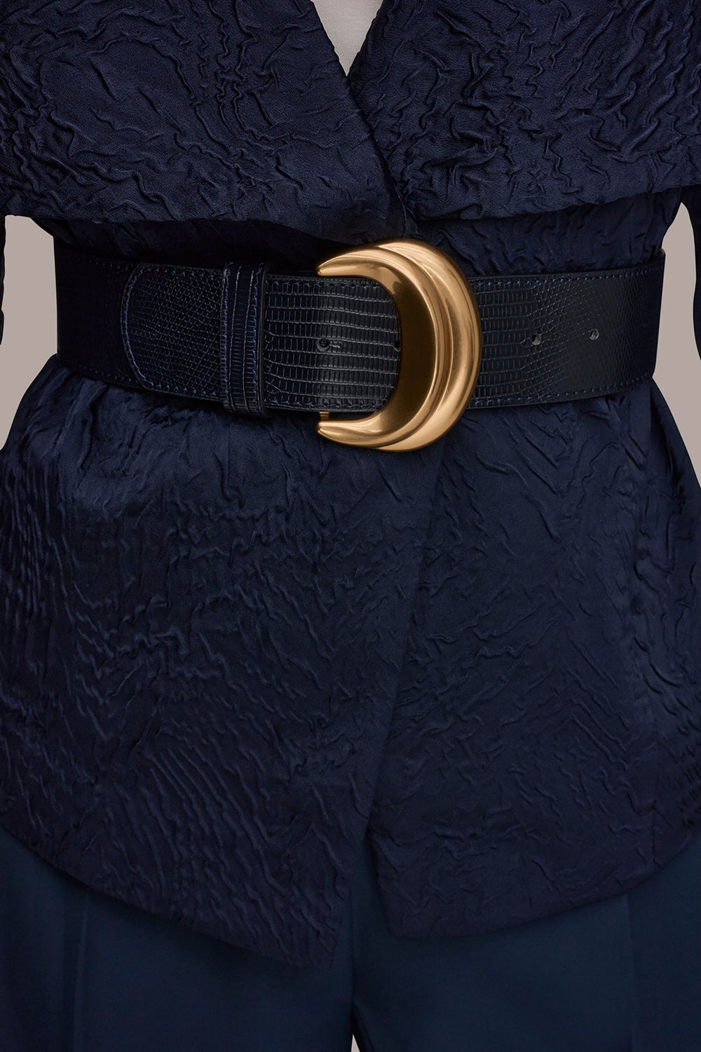 Donna Karan | CRINKLE JACQUARD CROPPED BLAZER