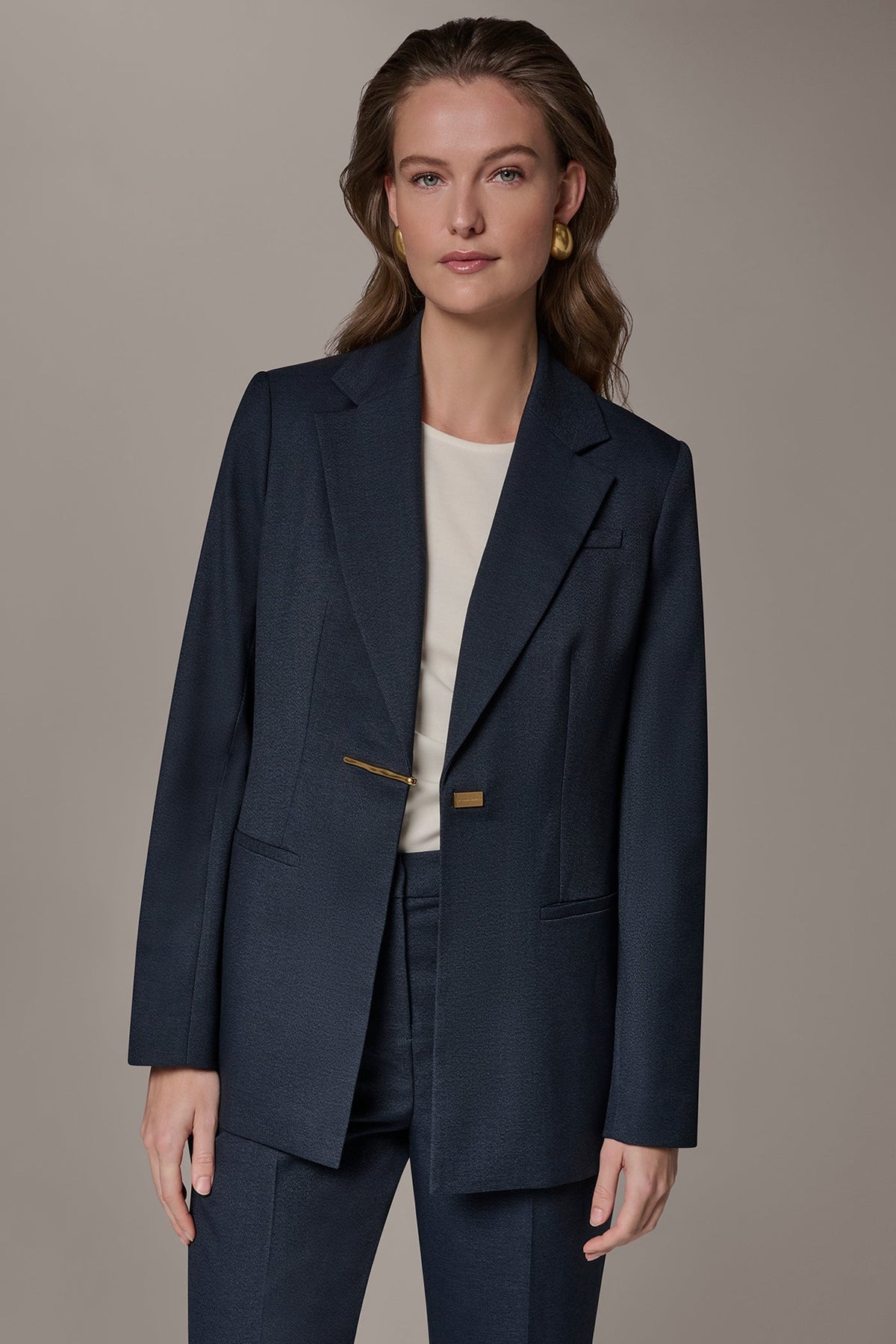 Donna Karan | GOLD BAR LONGLINE BLAZER
