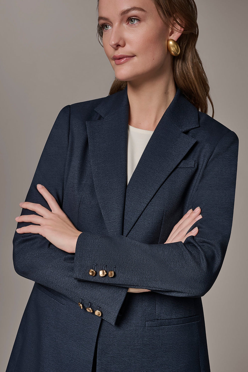 Donna Karan | GOLD BAR LONGLINE BLAZER