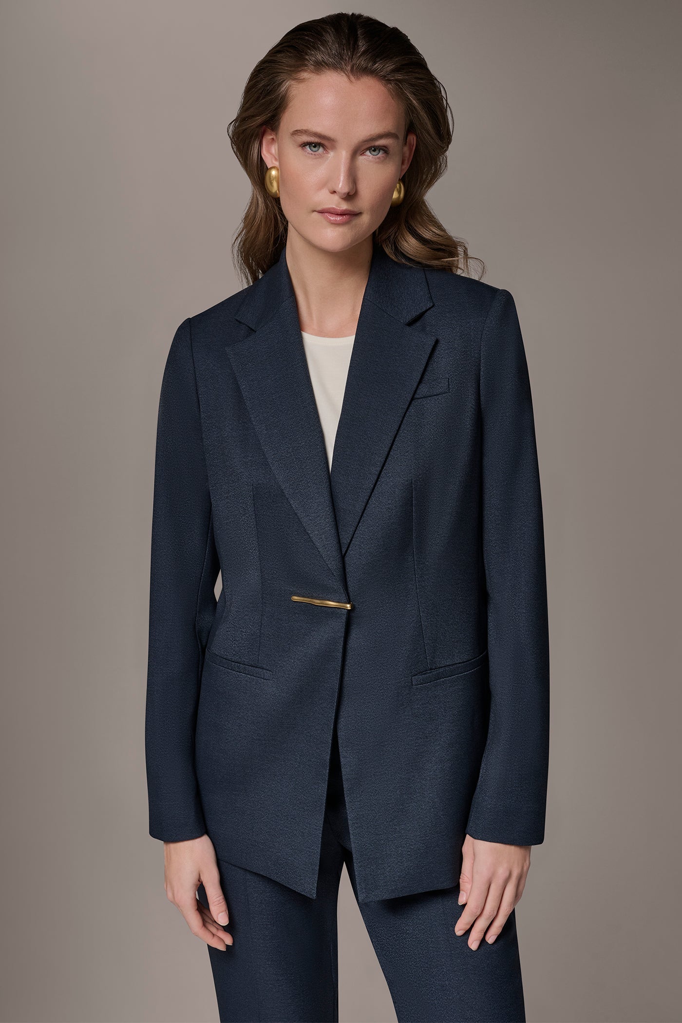Donna Karan | GOLD BAR LONGLINE BLAZER