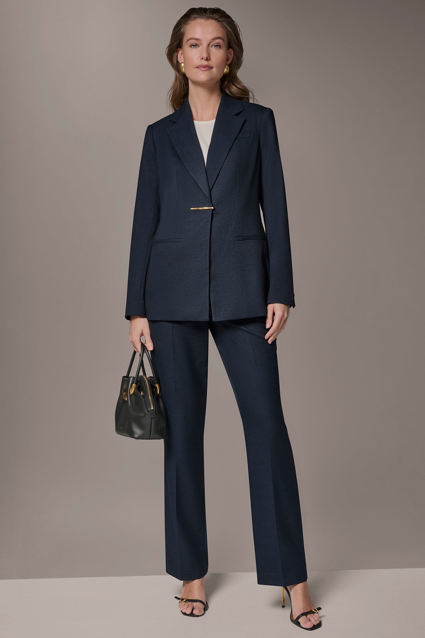 Donna Karan | GOLD BAR LONGLINE BLAZER