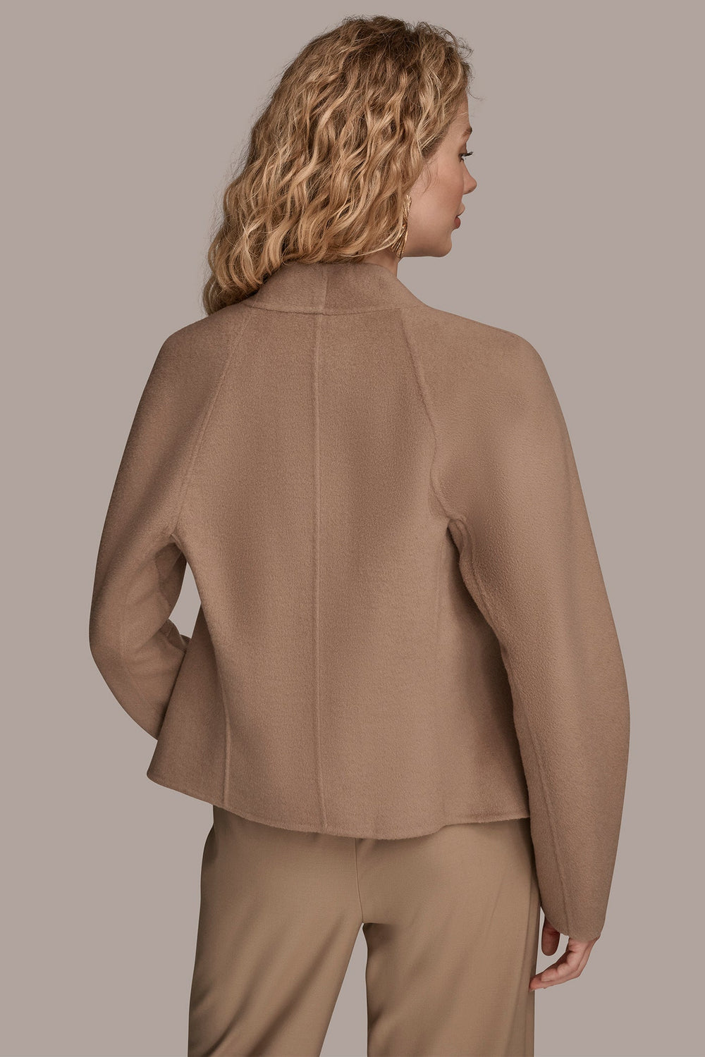 Donna Karan | COLLARLESS EMBELLISHED WRAP JACKET