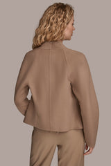 Donna Karan | COLLARLESS EMBELLISHED WRAP JACKET