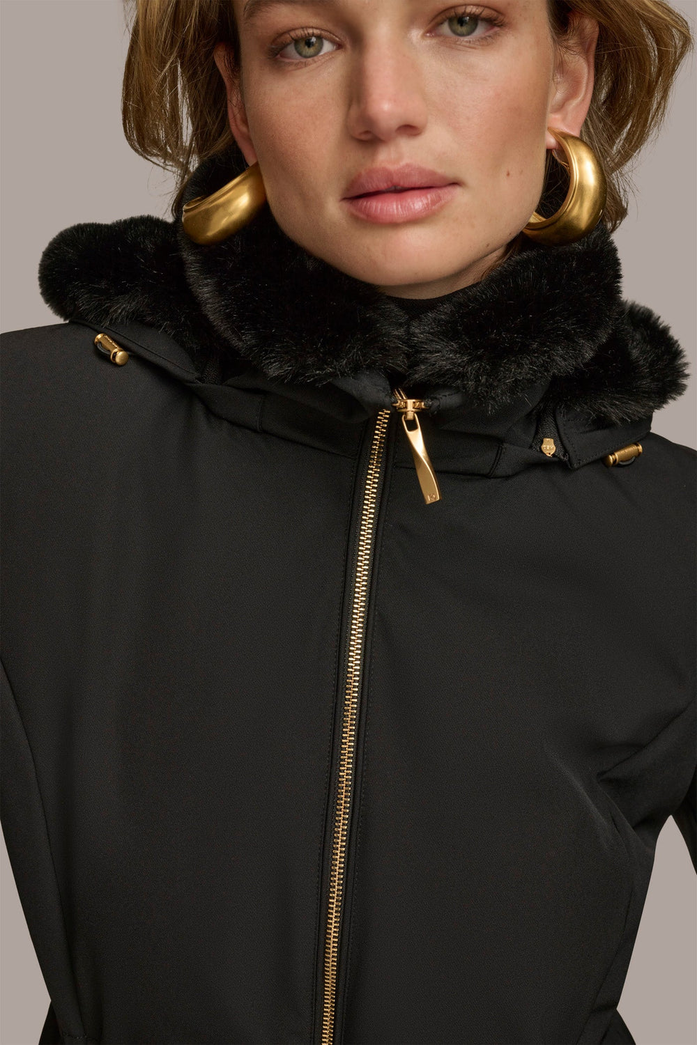 Donna Karan | FAUX FUR LINED PUFFER