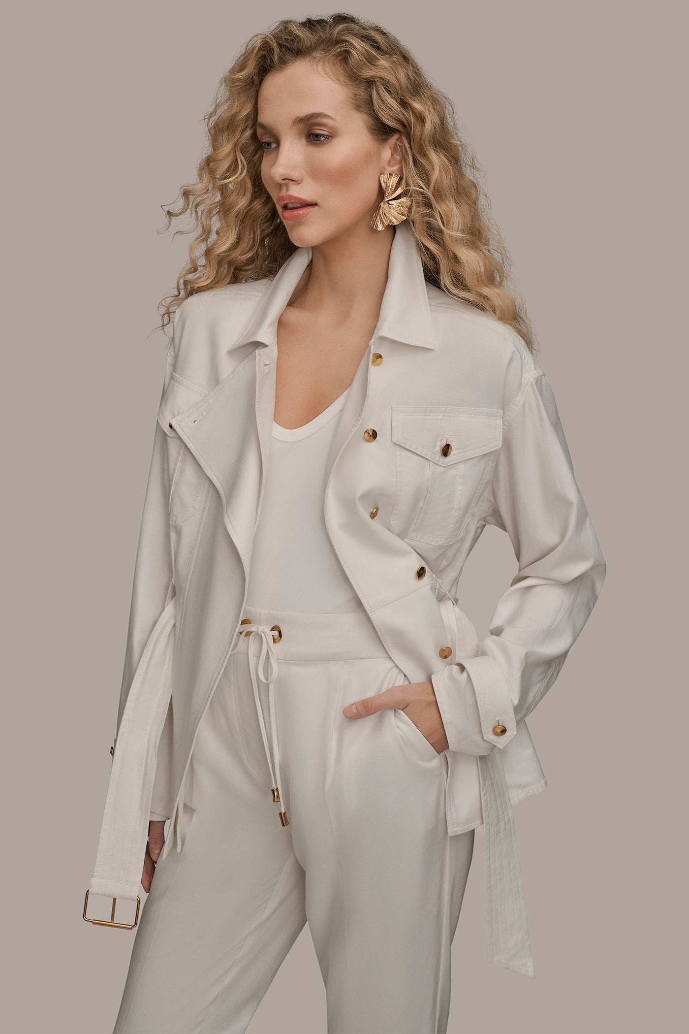 Donna Karan | BELTED UTILITY JACKET