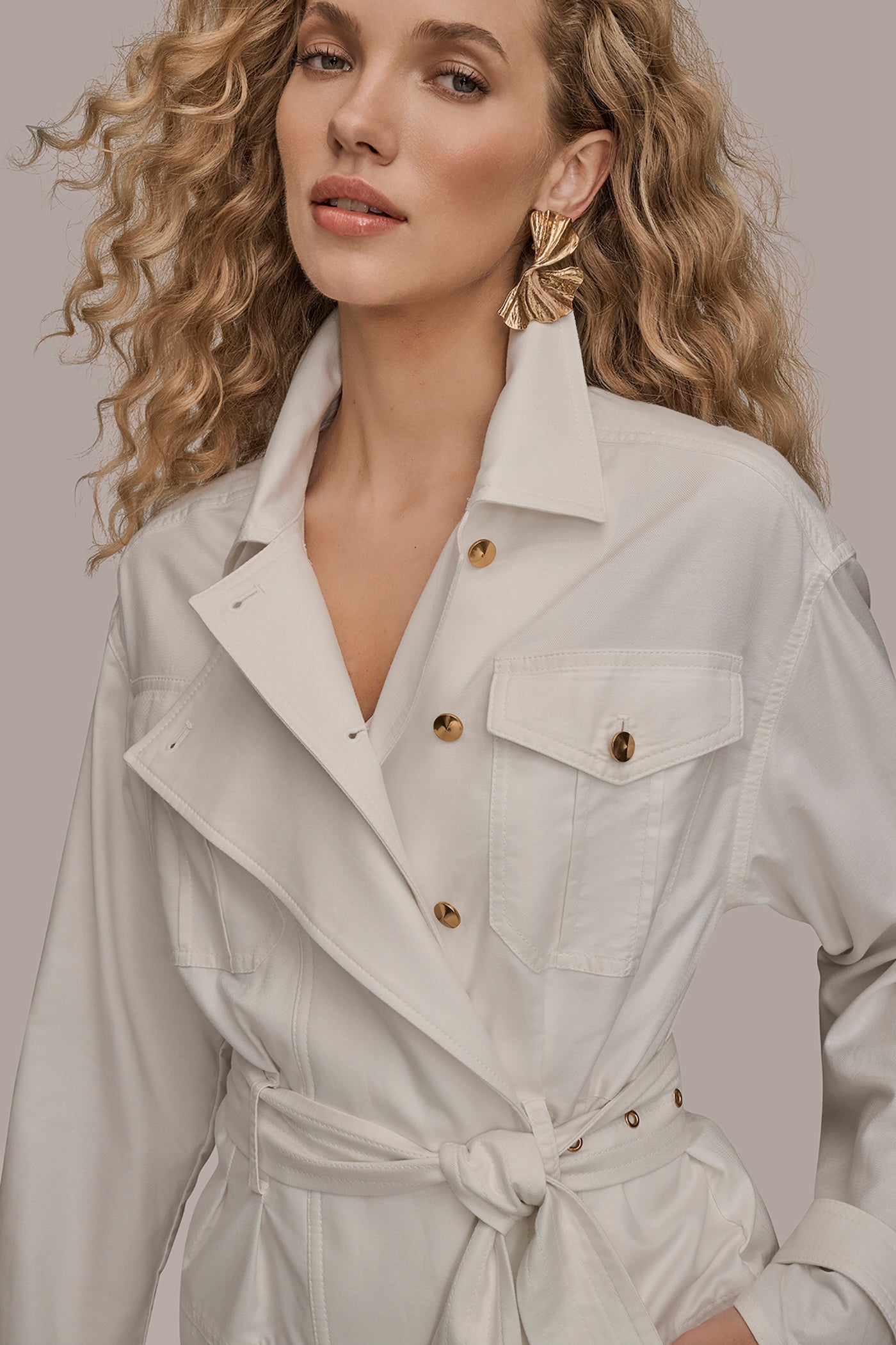 Donna Karan | BELTED UTILITY JACKET