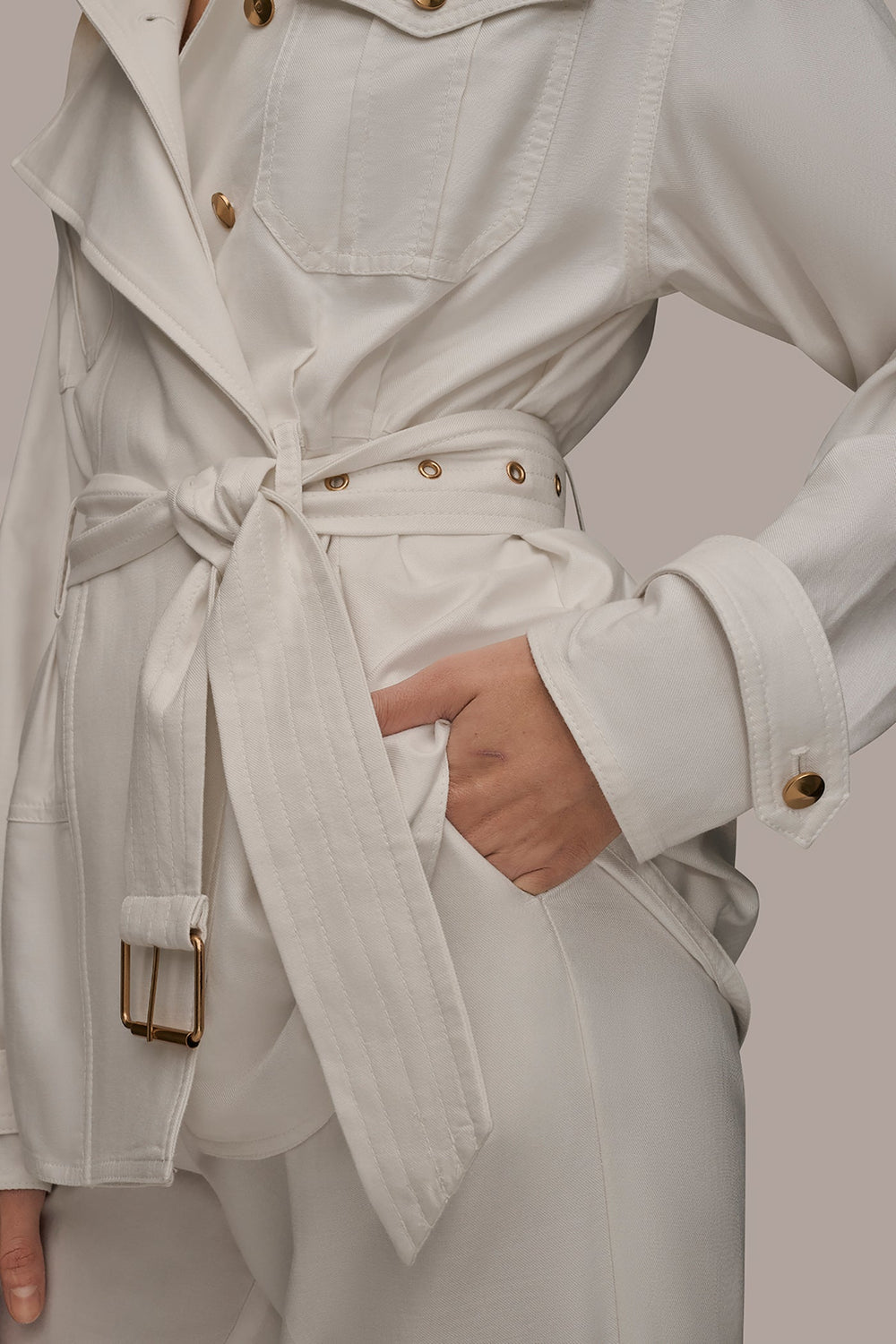 Donna Karan | BELTED UTILITY JACKET
