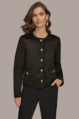 Donna Karan | FAUX-SHEARLING BOXY COAT