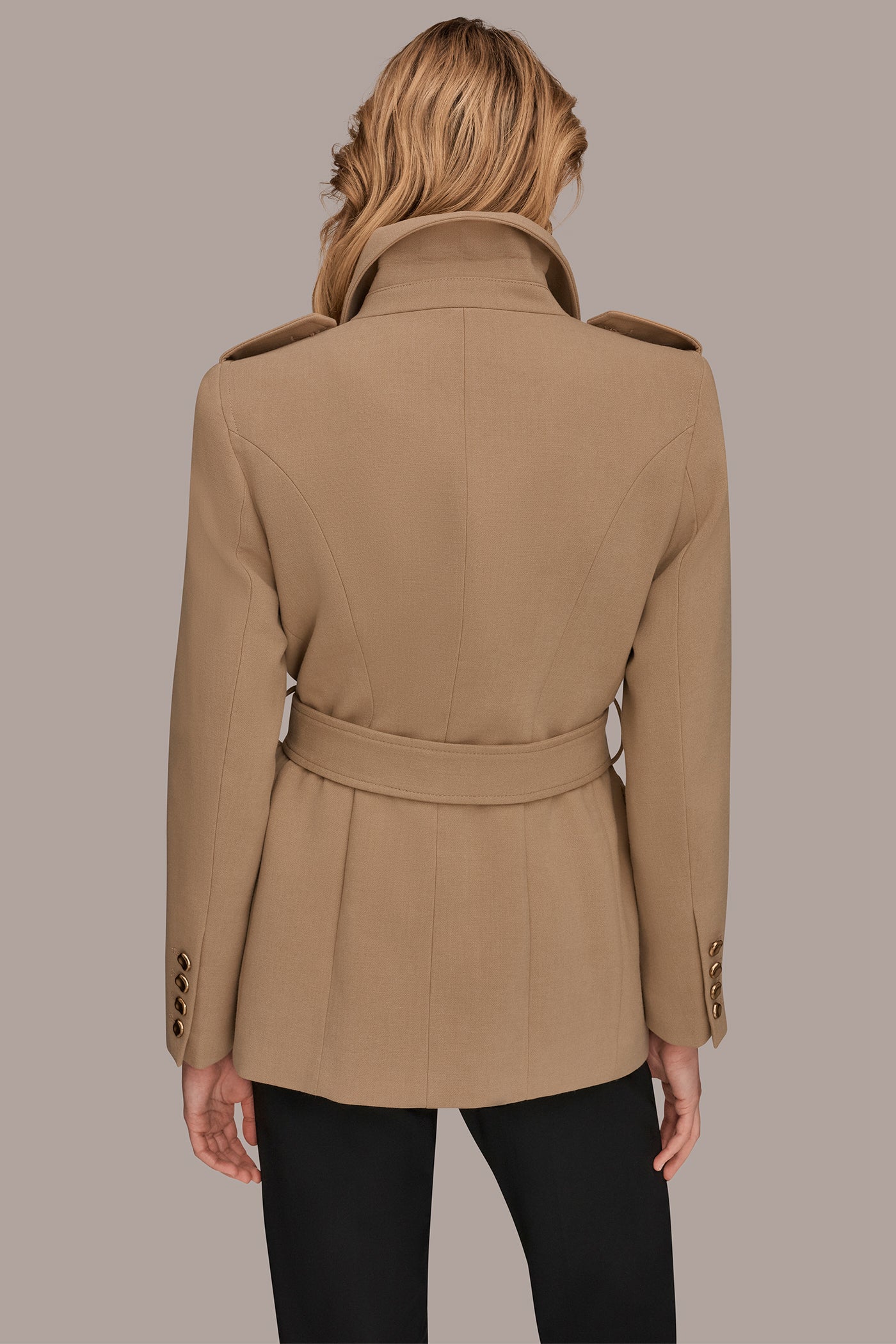 Donna Karan | BELTED MILITARY BLAZER