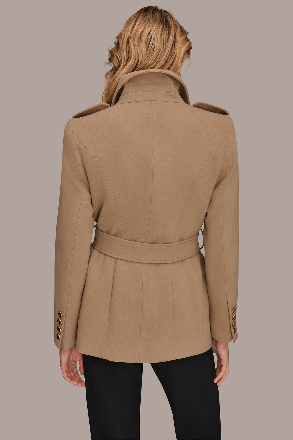 Donna Karan | BELTED MILITARY BLAZER