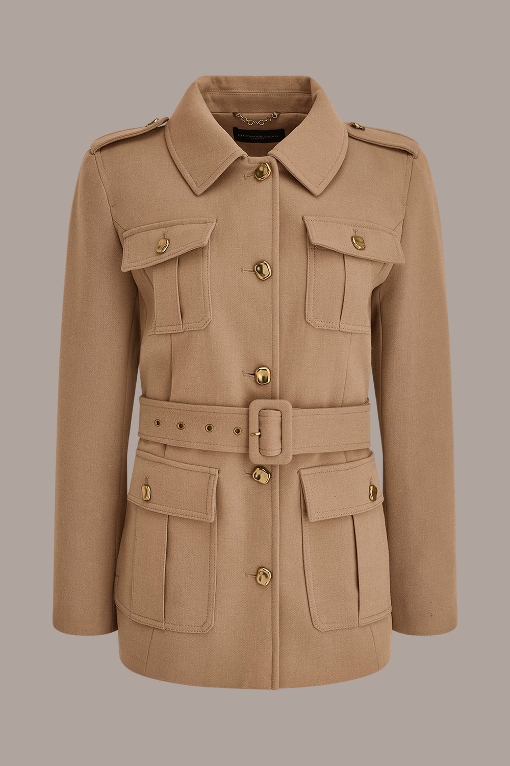 Donna Karan | BELTED MILITARY BLAZER