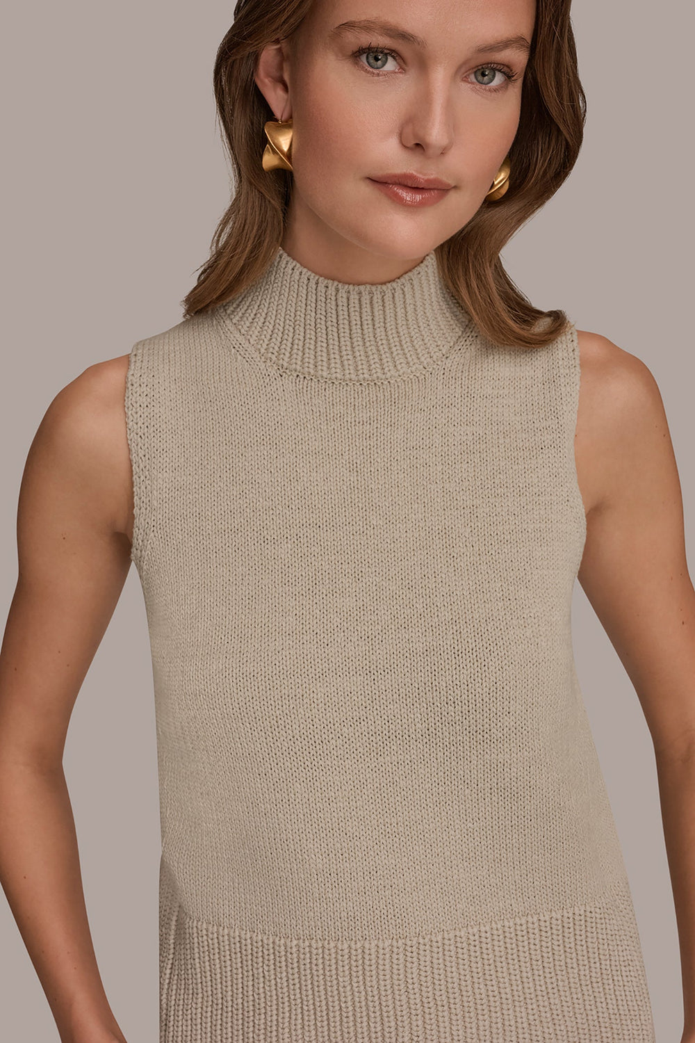Donna Karan | SLEEVELESS A-LINE SWEATER