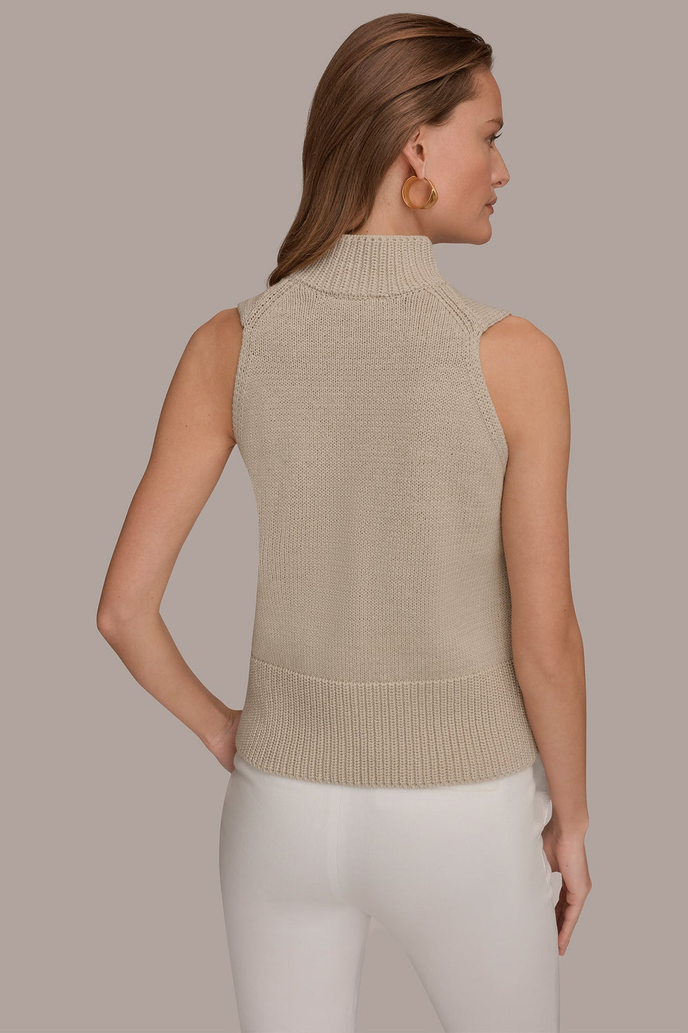 Donna Karan | SLEEVELESS A-LINE SWEATER