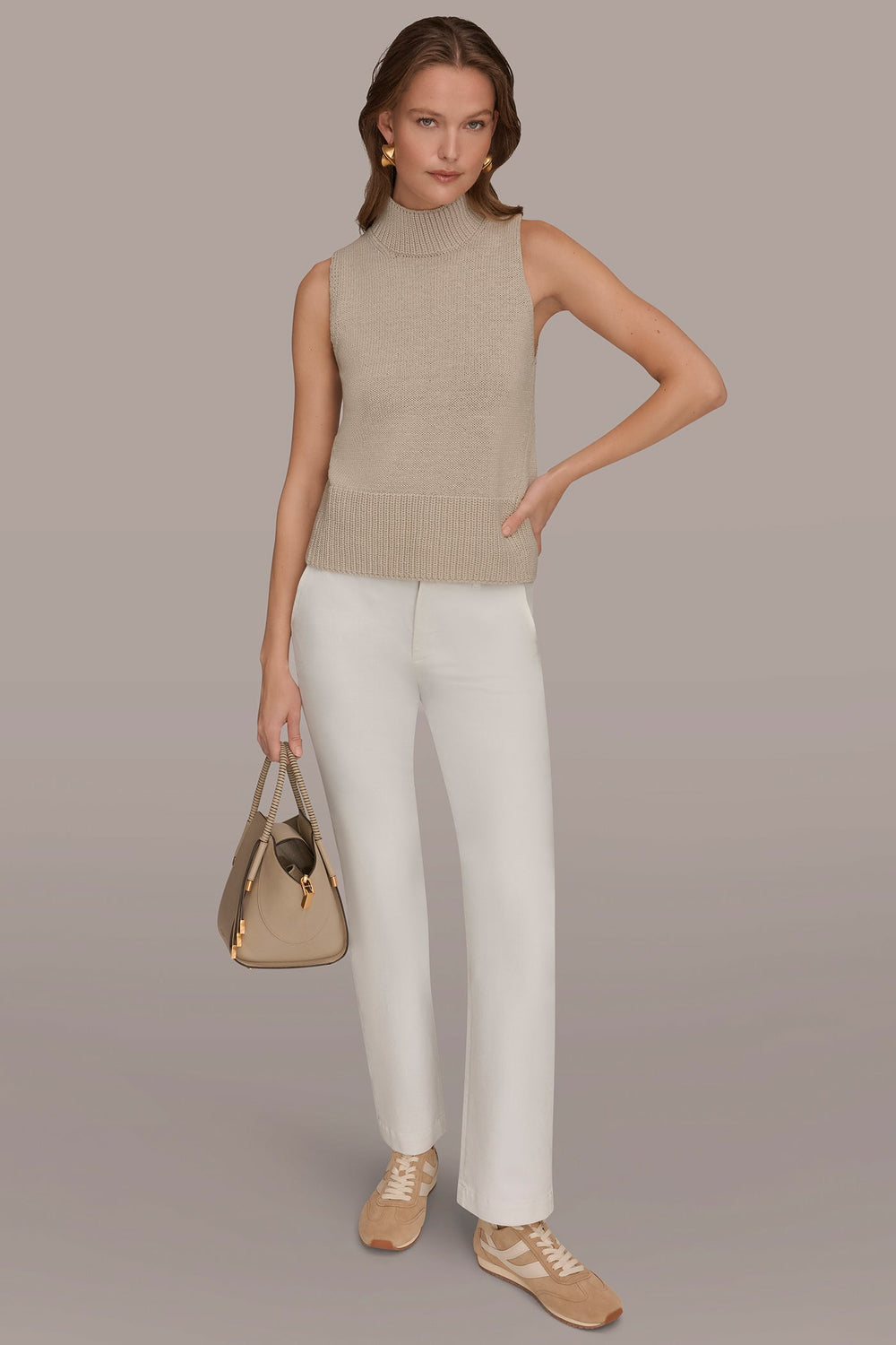 Donna Karan | SLEEVELESS A-LINE SWEATER