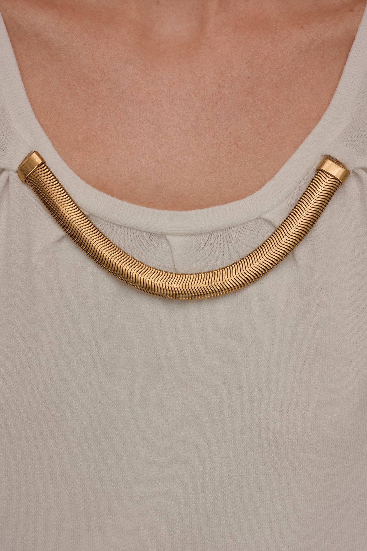 Donna Karan | CAP SLEEVE METALLIC TRIM SWEATER