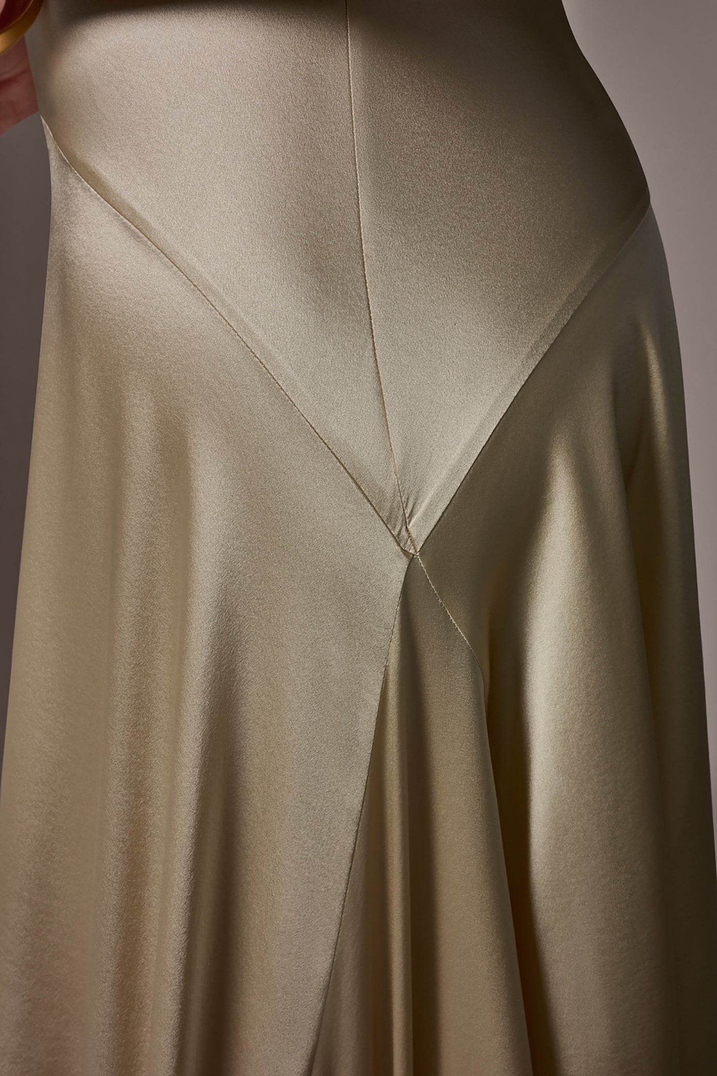 Donna Karan | SILK-CHARMEUSE MIDI A-LINE DRESS
