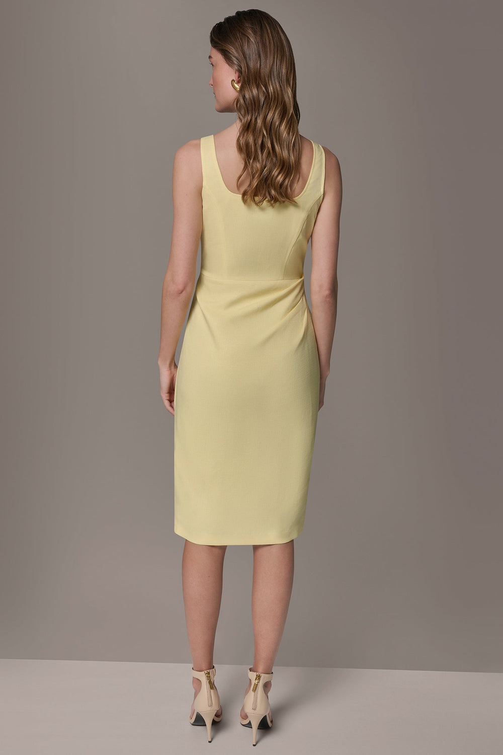 Donna Karan | TENCEL WRAP-EFFECT MIDI SHEATH DRESS