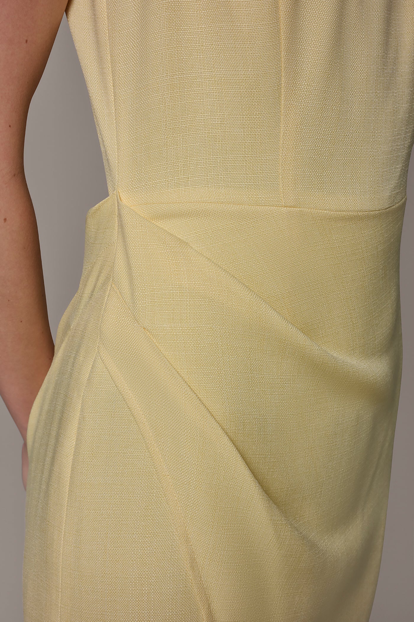 Donna Karan | TENCEL WRAP-EFFECT MIDI SHEATH DRESS