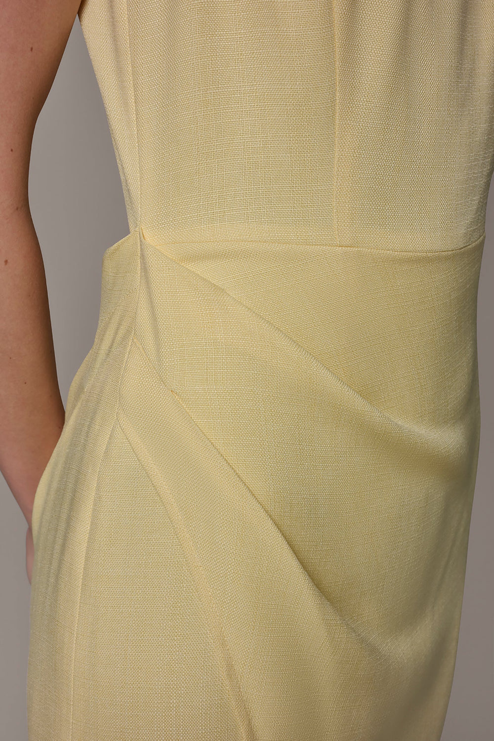 Donna Karan | TENCEL WRAP-EFFECT MIDI SHEATH DRESS