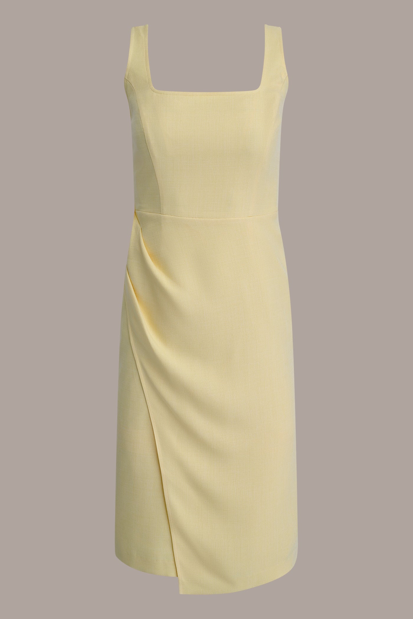 Donna Karan | TENCEL WRAP-EFFECT MIDI SHEATH DRESS