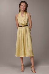 Donna Karan | SLEEVELESS COWL-NECK MIDI DRESS