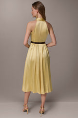 Donna Karan | SLEEVELESS COWL-NECK MIDI DRESS