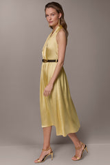 Donna Karan | SLEEVELESS COWL-NECK MIDI DRESS