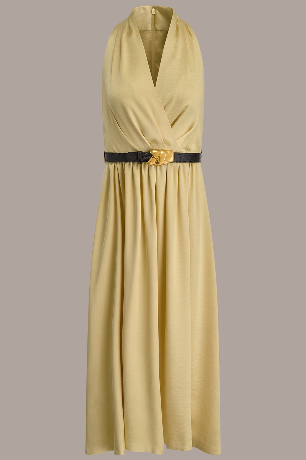Donna Karan | SLEEVELESS COWL-NECK MIDI DRESS