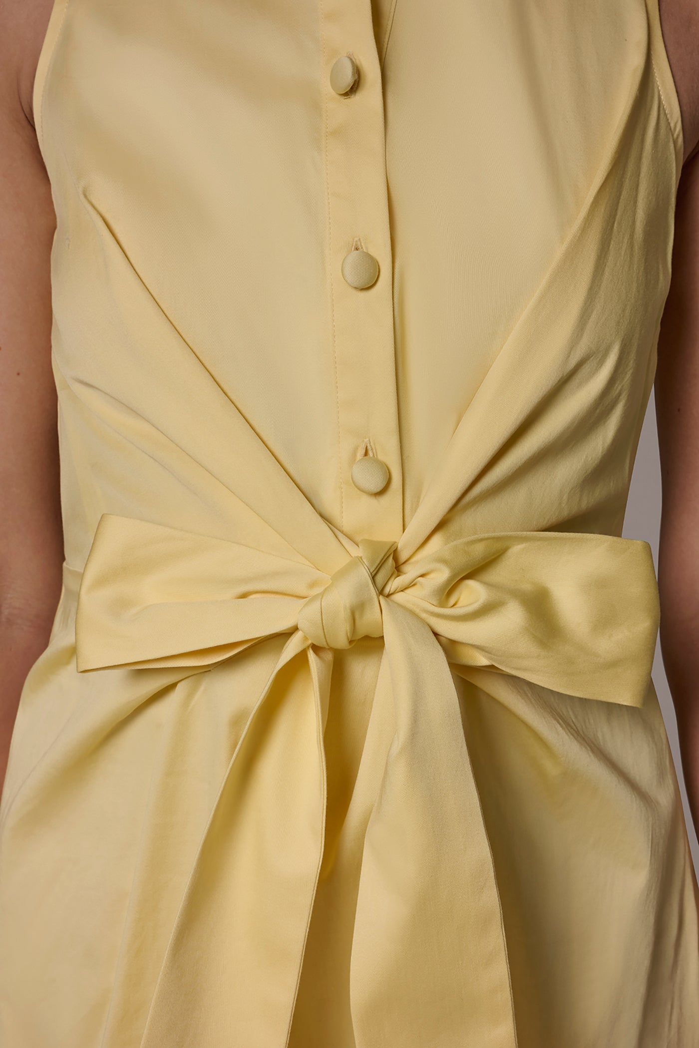 Donna Karan | COTTON-SATEEN MIDI SHIRT DRESS