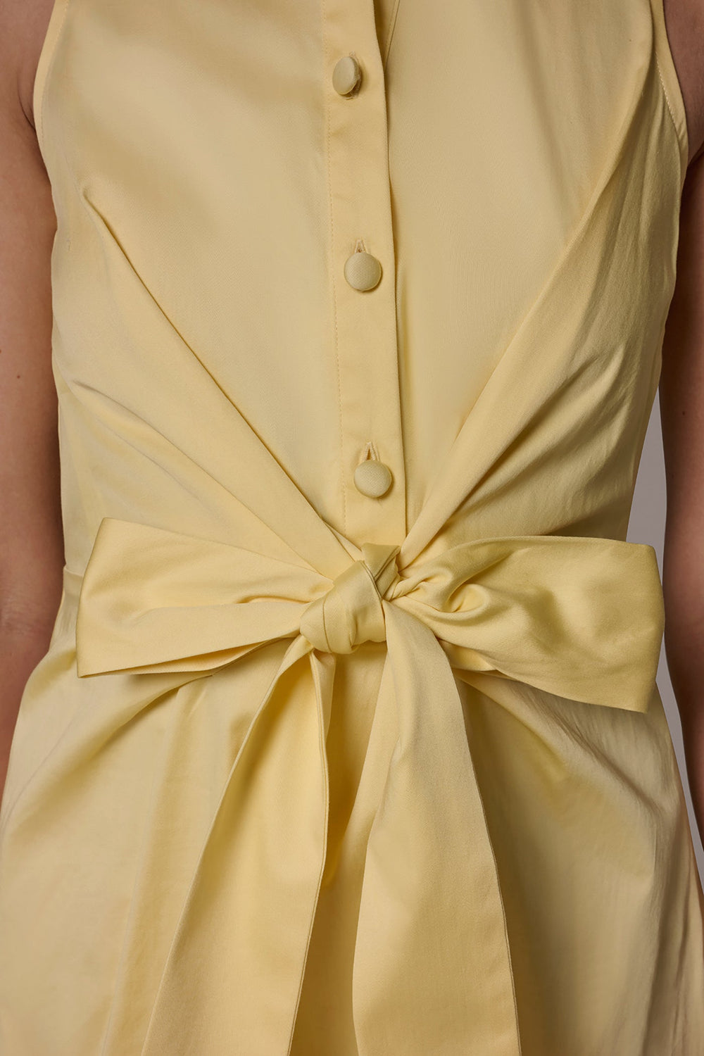 Donna Karan | COTTON-SATEEN MIDI SHIRT DRESS
