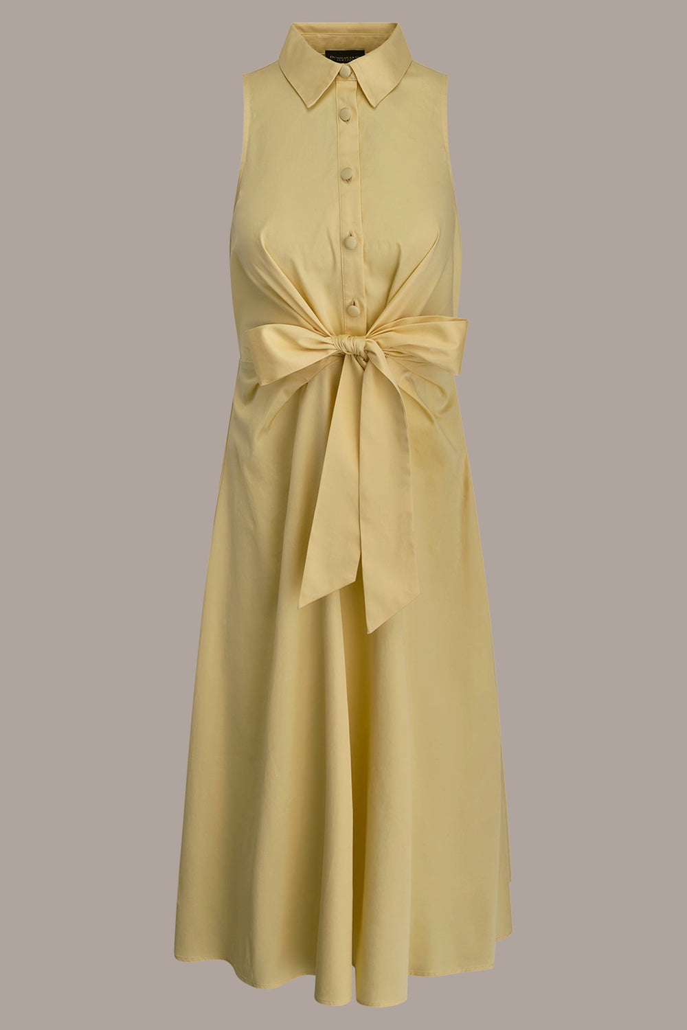 Donna Karan | COTTON-SATEEN MIDI SHIRT DRESS