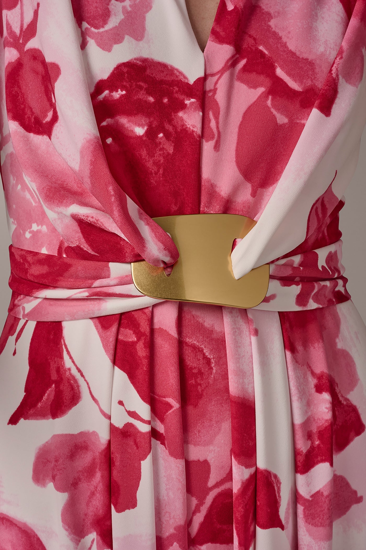 Donna Karan | FLORAL MIDI A-LINE DRESS