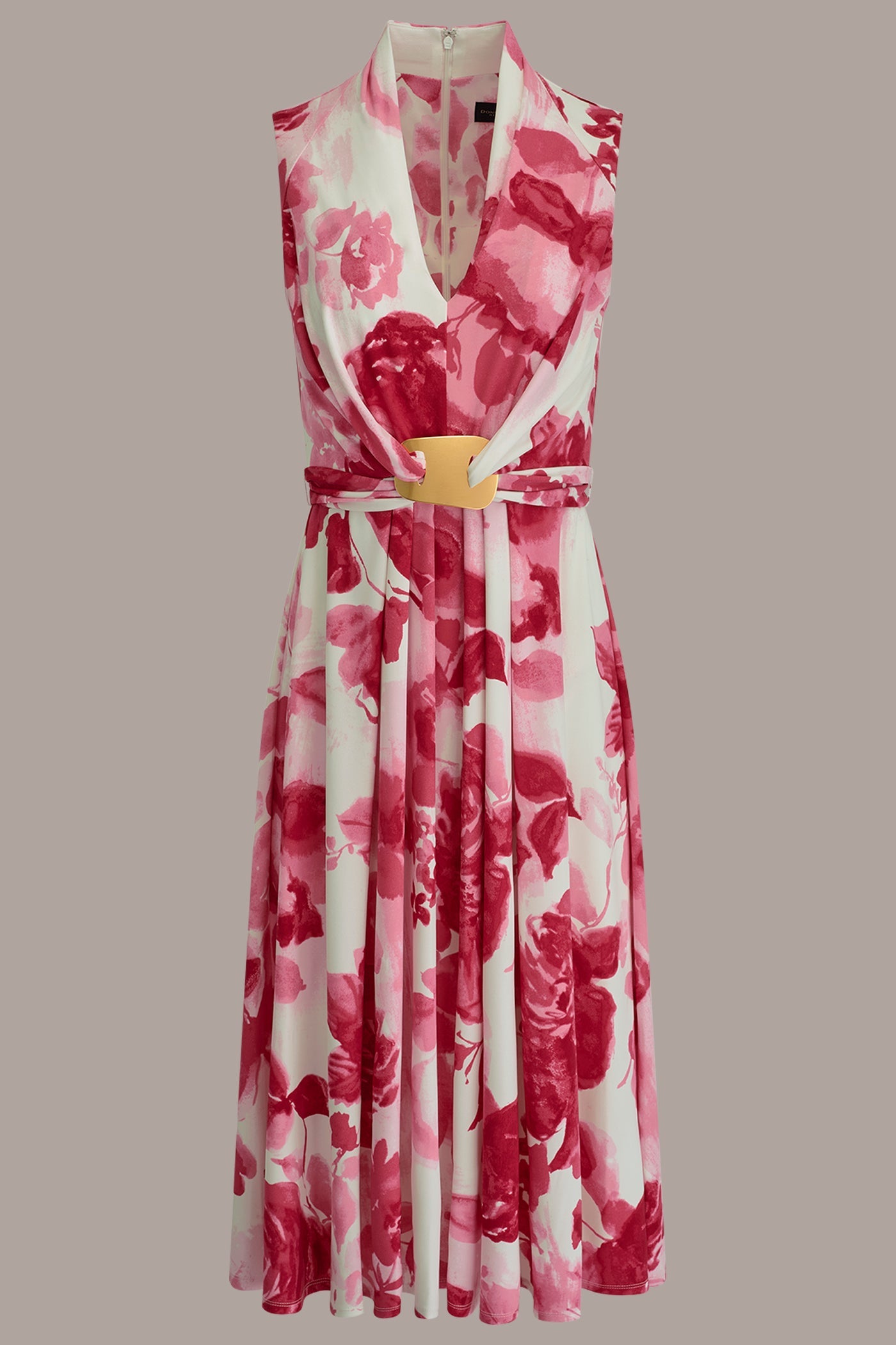 Donna Karan | FLORAL MIDI A-LINE DRESS