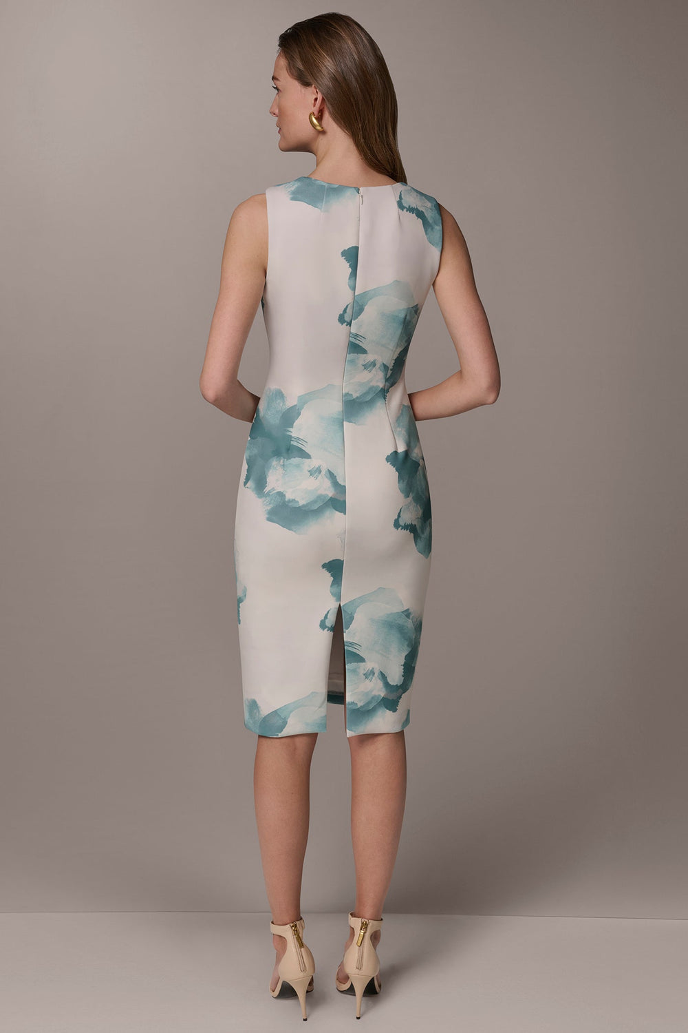 Donna Karan | FLORAL MIDI SHEATH DRESS