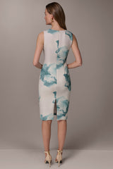 Donna Karan | FLORAL MIDI SHEATH DRESS