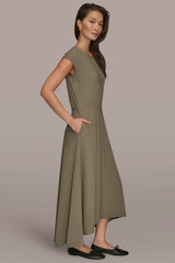 Donna Karan | THE MODERN TRAVEL MIDI FIT AND FLARE DRESS