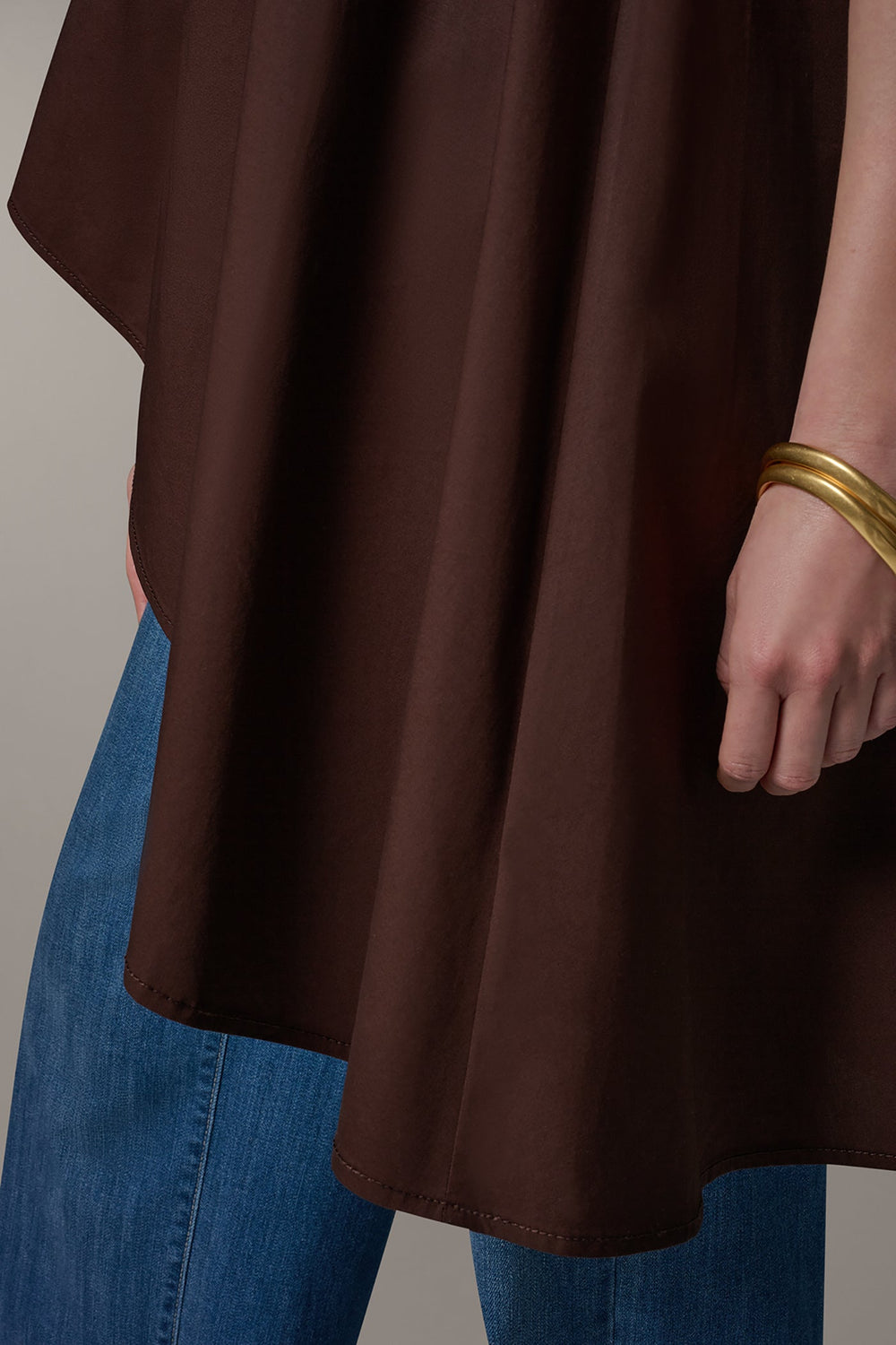 Donna Karan | SLEEVELESS ASYMMETRIC TIE BACK BLOUSE