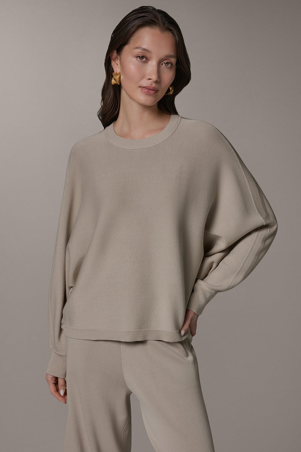 Donna Karan | LONG DOLMAN SLEEVE SWEATER