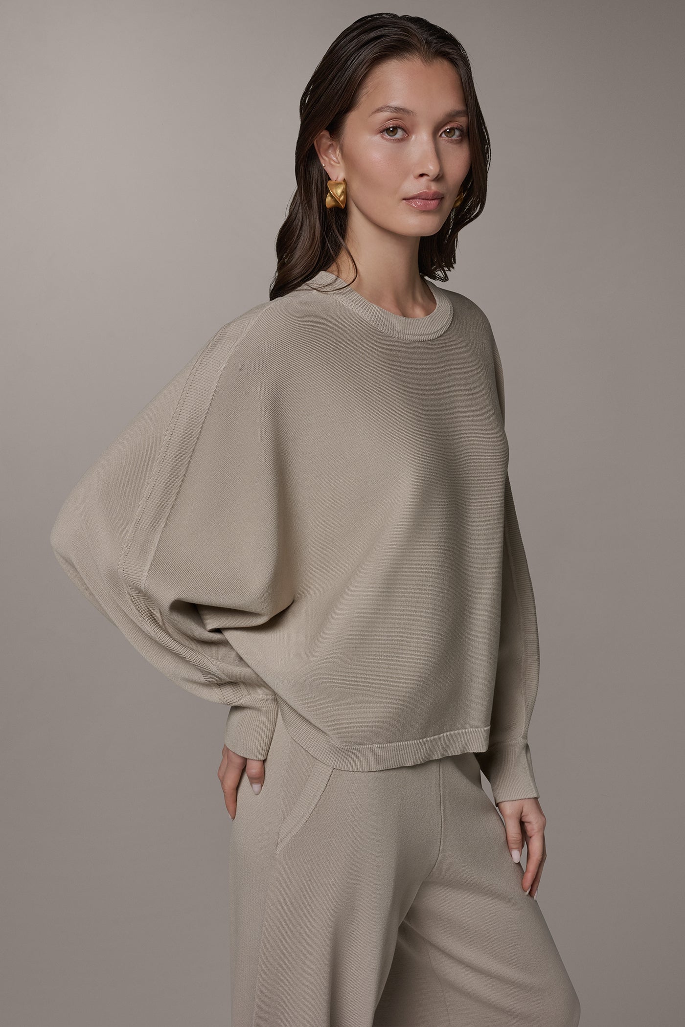 Donna Karan | LONG DOLMAN SLEEVE SWEATER