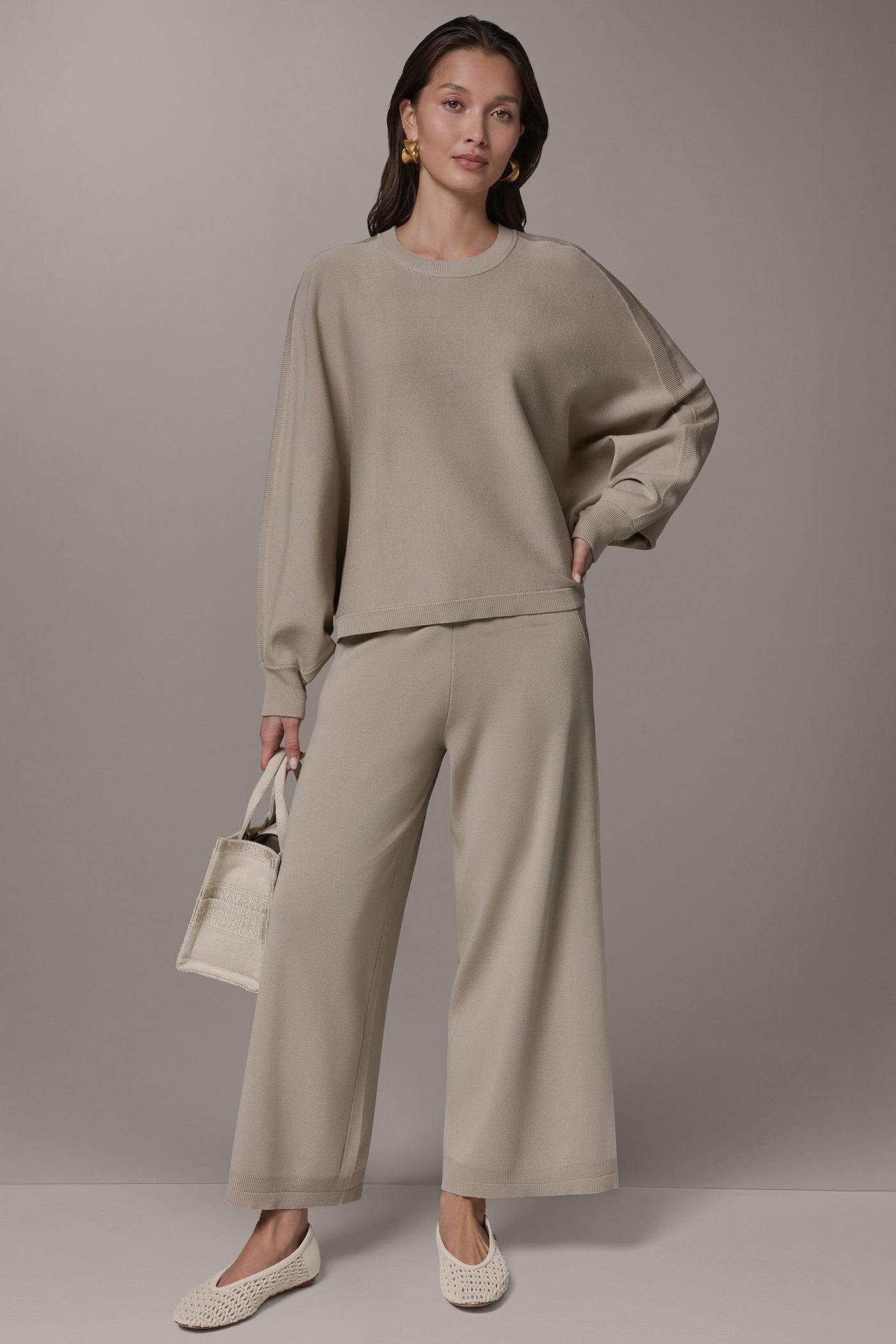 Donna Karan | LONG DOLMAN SLEEVE SWEATER