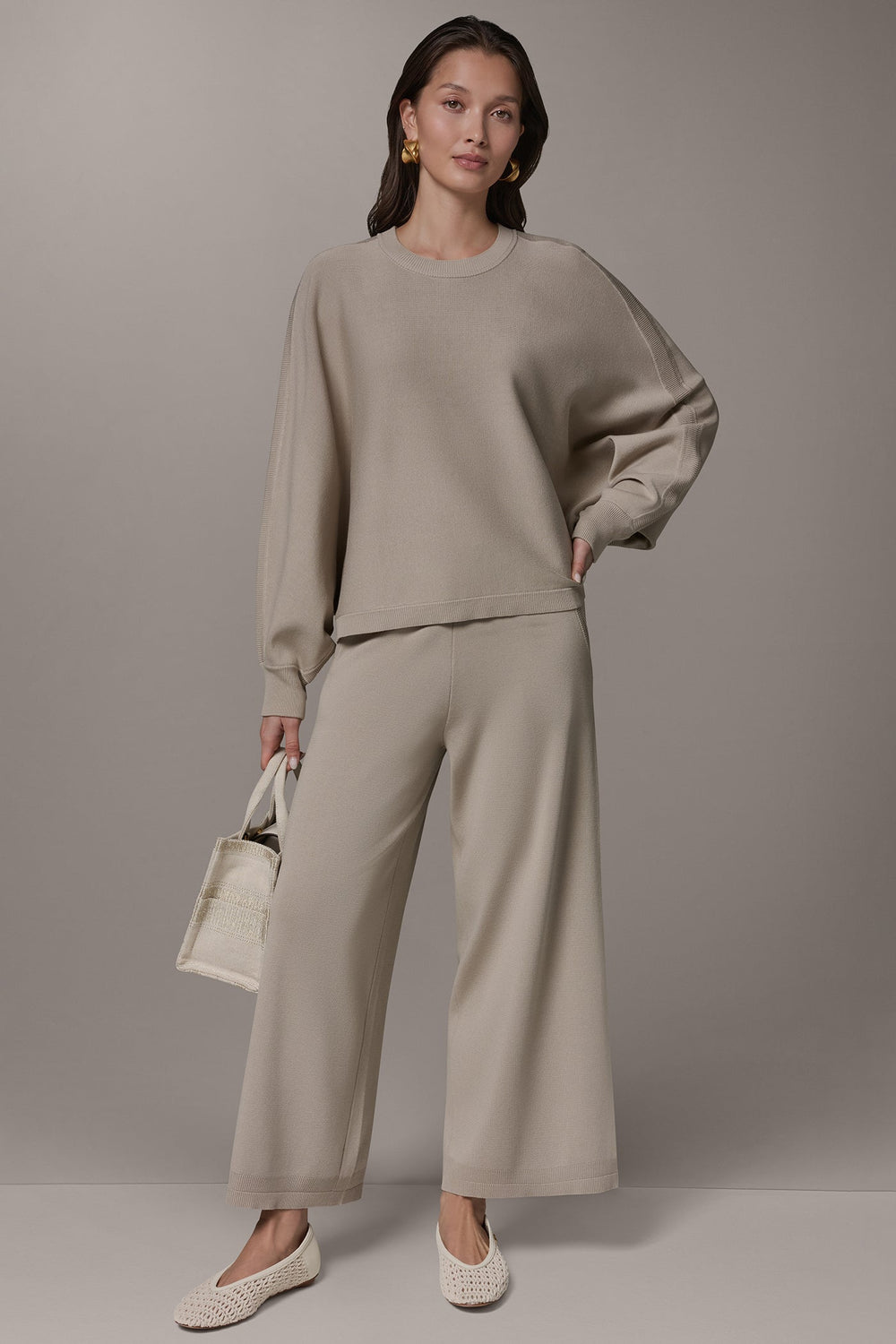 Donna Karan | LONG DOLMAN SLEEVE SWEATER