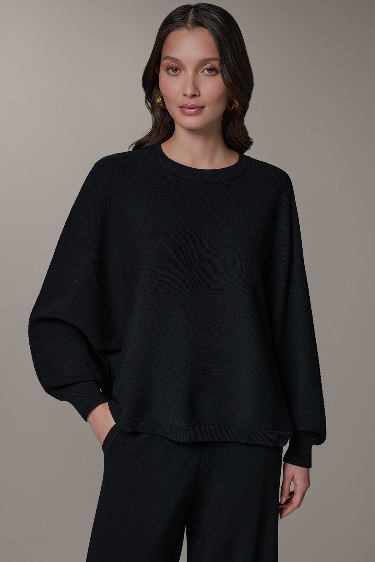 Donna Karan | LONG DOLMAN SLEEVE SWEATER