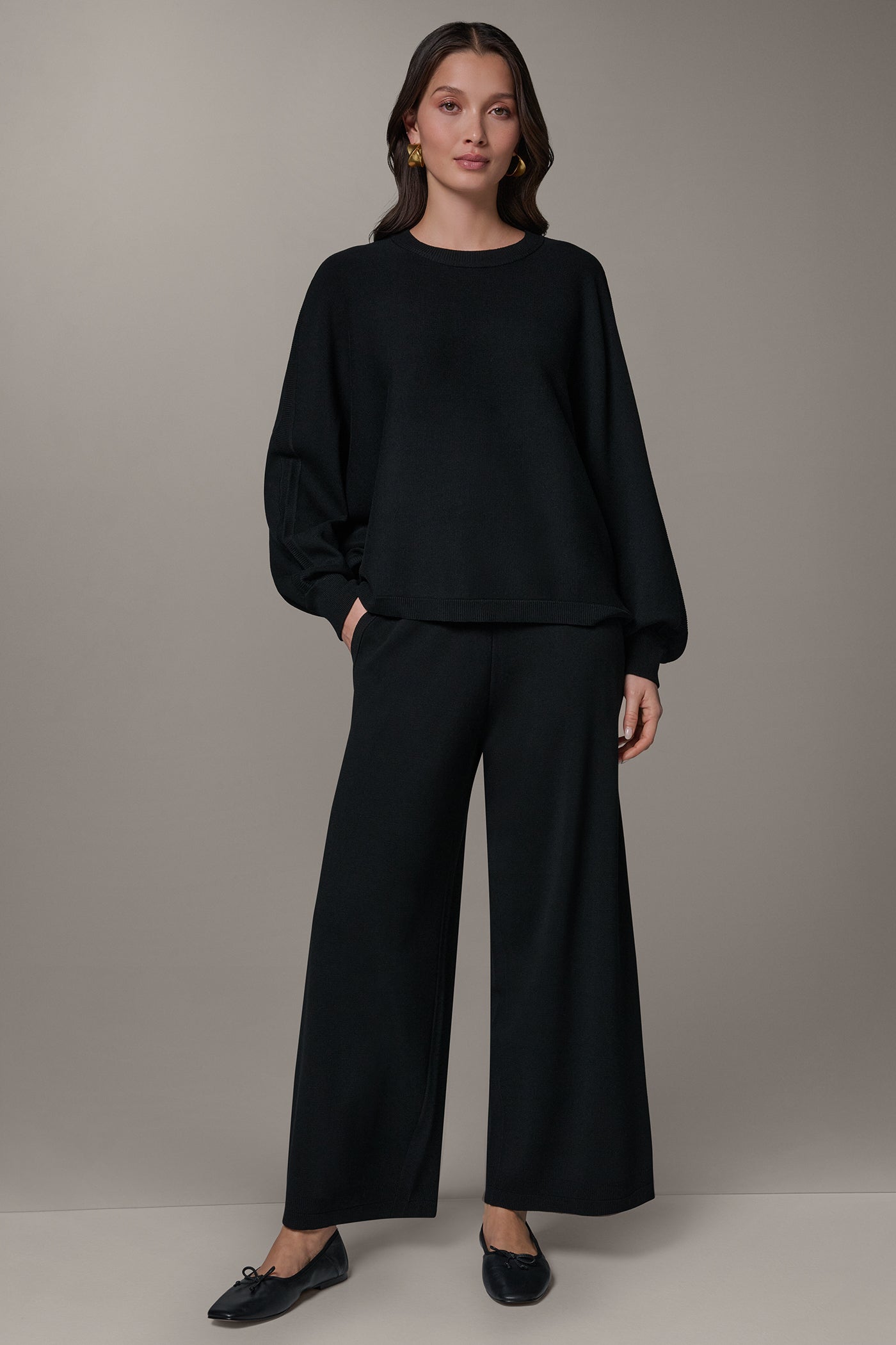 Donna Karan | LONG DOLMAN SLEEVE SWEATER