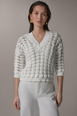 Donna Karan | 3/4 SLEEVE SWEATER