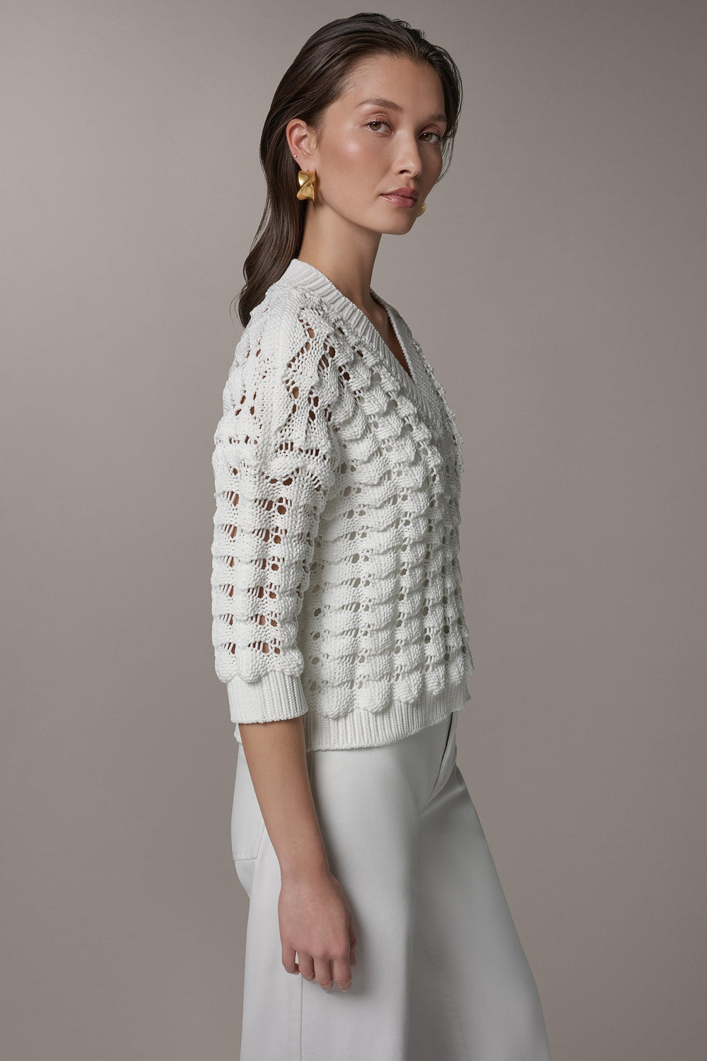 Donna Karan | 3/4 SLEEVE SWEATER